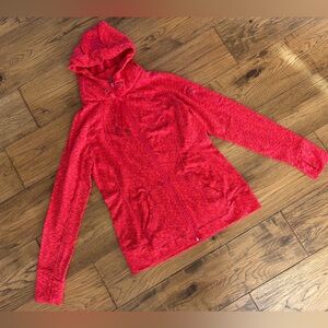 Athleta Women's Red Zip-Up Hoodie